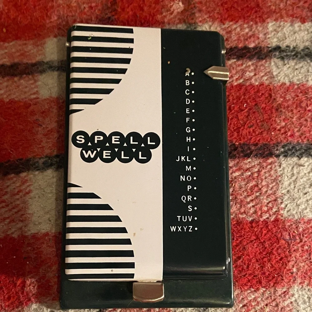 Green and White Index speller